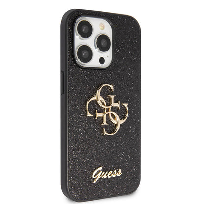 iPhone 14 Pro Max Kılıf Guess Orijinal Lisanslı 4G Büyük Metal Logolu Glitter Kılıf