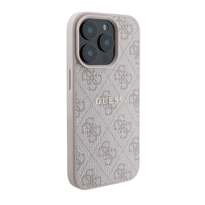 iPhone 14 Pro Max Kılıf Guess Orijinal Lisanslı M-safe Şarj Özellikli 4G Desen Yazı Logolu Kılıf