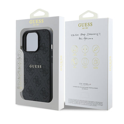 iPhone 14 Pro Max Kılıf Guess Orijinal Lisanslı M-safe Şarj Özellikli 4G Desen Yazı Logolu Kılıf