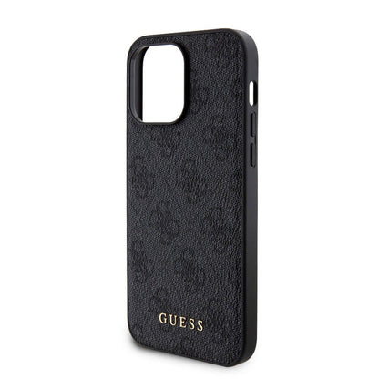 iPhone 14 Pro Max Kılıf Guess Orijinal Lisanslı M-safe Şarj Özellikli Yazı Logolu 4G Desenli Kılıf + Powerbank 5000mAh 2in1 Set