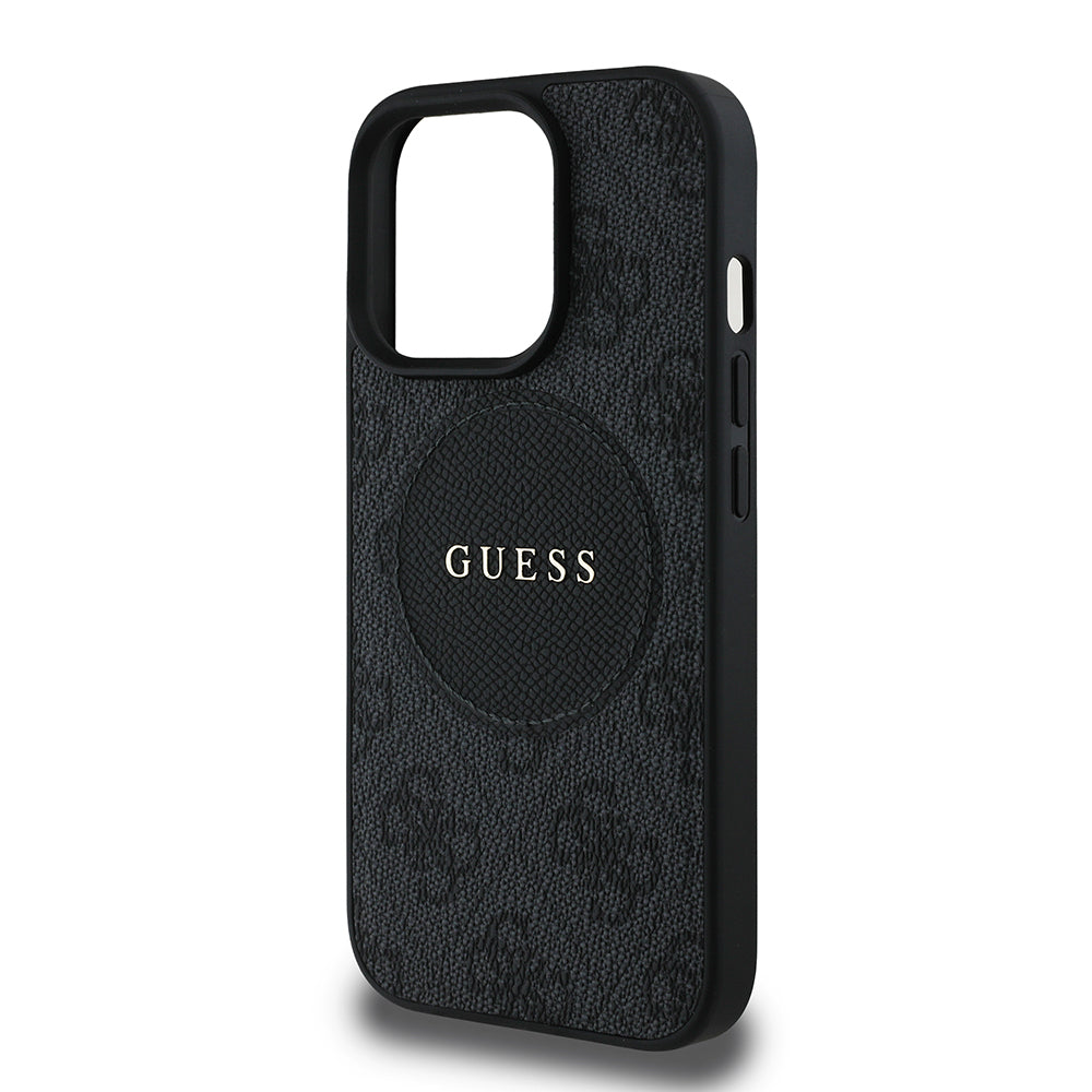 iPhone 14 Pro Max Kılıf Guess Orijinal Lisanslı M-safe Şarj Özellikli Yazı Logolu Circle Classic Kılıf