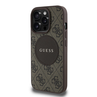 iPhone 14 Pro Max Kılıf Guess Orijinal Lisanslı M-safe Şarj Özellikli Yazı Logolu Circle Classic Kılıf