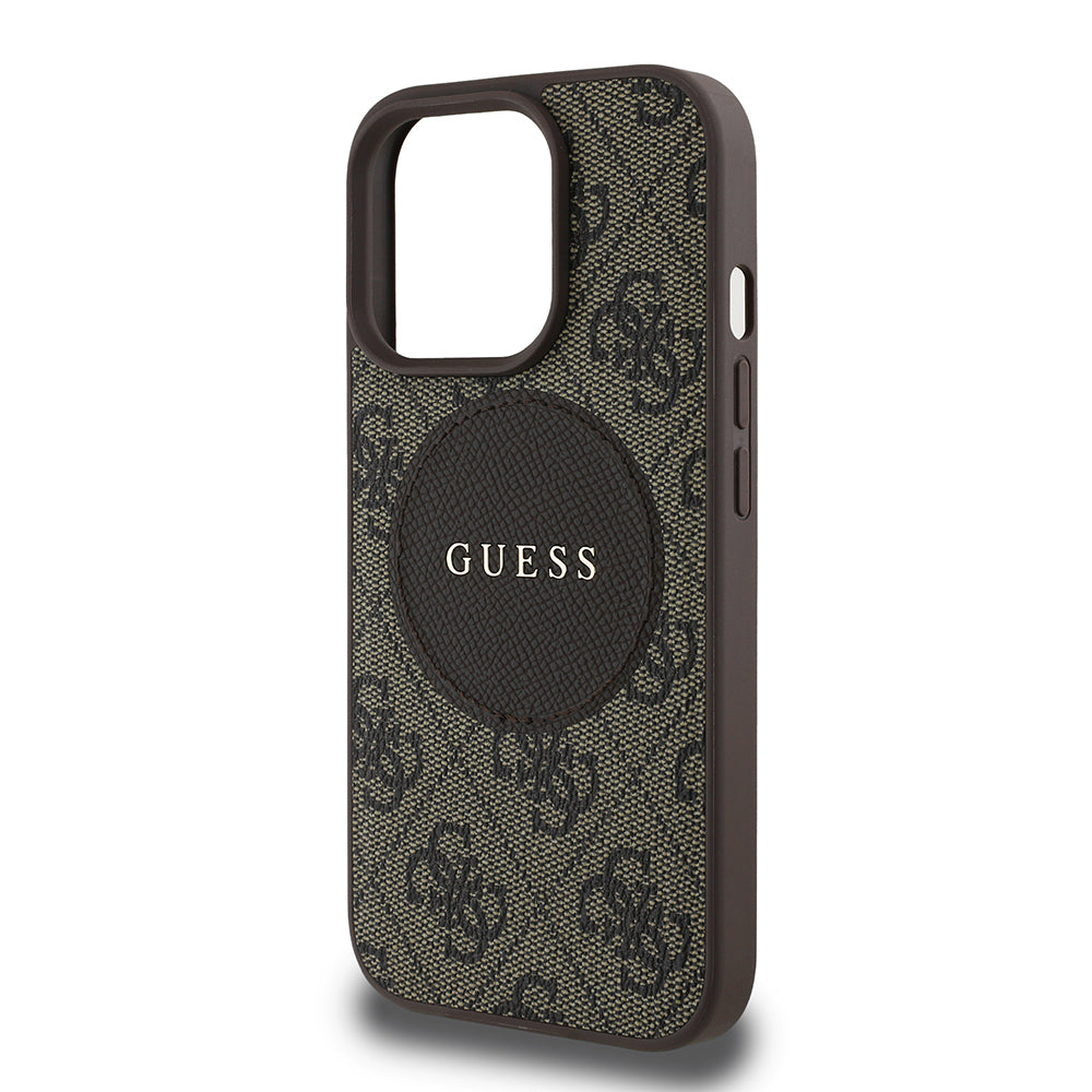 iPhone 14 Pro Max Kılıf Guess Orijinal Lisanslı M-safe Şarj Özellikli Yazı Logolu Circle Classic Kılıf