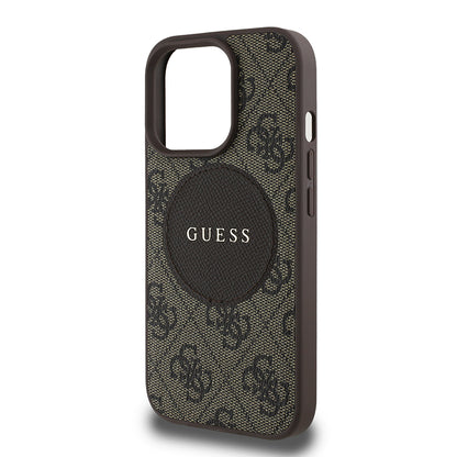 iPhone 14 Pro Max Kılıf Guess Orijinal Lisanslı M-safe Şarj Özellikli Yazı Logolu Circle Classic Kılıf