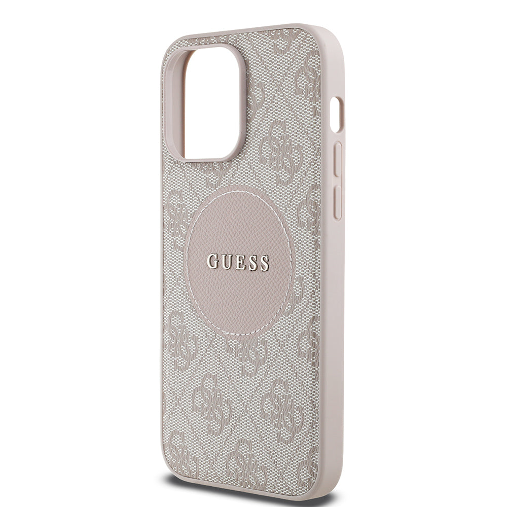 iPhone 14 Pro Max Kılıf Guess Orijinal Lisanslı M-safe Şarj Özellikli Yazı Logolu Circle Classic Kılıf