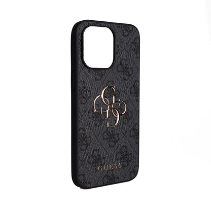 iPhone 14 Pro Max Kılıf Guess Orijinal Lisanslı PU Deri 4G Büyük Metal Logolu Çapraz Vücut Askılı Kılıf