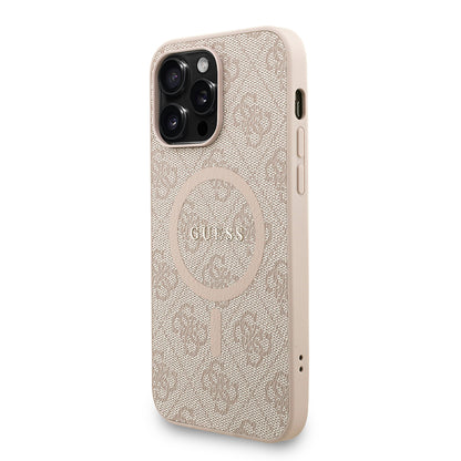 iPhone 14 Pro Max Kılıf Guess orijinal Lisanslı M-safe Şarj Özellikli PU Deri Bilek Askı İpli Yazı Logolu Kılıf