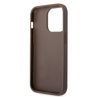 iPhone 14 Pro Max Kılıf GUESS PU Deri Büyük Metal Logo Dizaynlı Kılıf