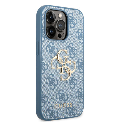 iPhone 14 Pro Max Kılıf GUESS PU Deri Büyük Metal Logo Dizaynlı Kılıf