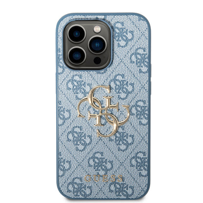 iPhone 14 Pro Max Kılıf GUESS PU Deri Büyük Metal Logo Dizaynlı Kılıf
