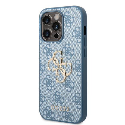 iPhone 14 Pro Max Kılıf GUESS PU Deri Büyük Metal Logo Dizaynlı Kılıf