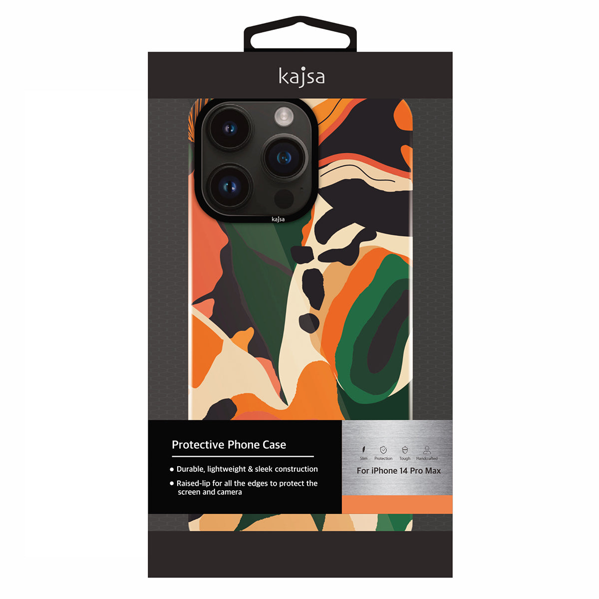 iPhone 14 Pro Max Kılıf HD Desenli Kajsa Shield Plus Flower Graphic Serisi Kılıf