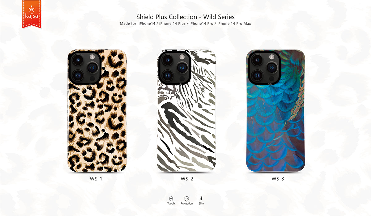 iPhone 14 Pro Max Kılıf HD Desenli Kajsa Shield Plus Wild Serisi Kılıf