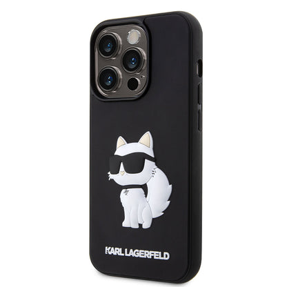 iPhone 14 Pro Max Kılıf Karl Lagerfeld 3D Rubber Choupette Dizayn Kılıf