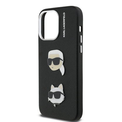 iPhone 14 Pro Max Kılıf Karl Lagerfeld Orijinal Lisanslı K&C Heads Pin Kılıf