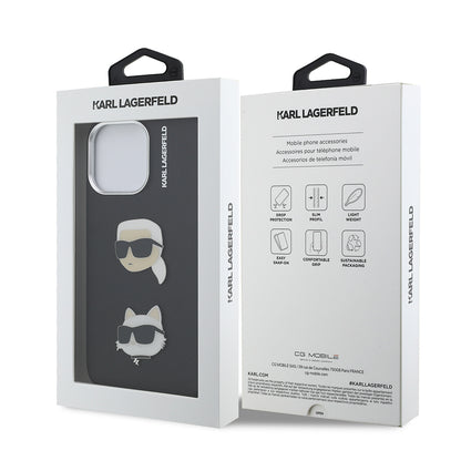 iPhone 14 Pro Max Kılıf Karl Lagerfeld Orijinal Lisanslı K&C Heads Pin Kılıf