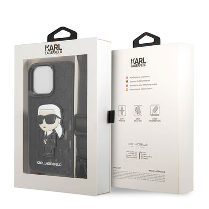 iPhone 14 Pro Max Kılıf Karl Lagerfeld Boyun Askılı Karl Dizayn Kılıf