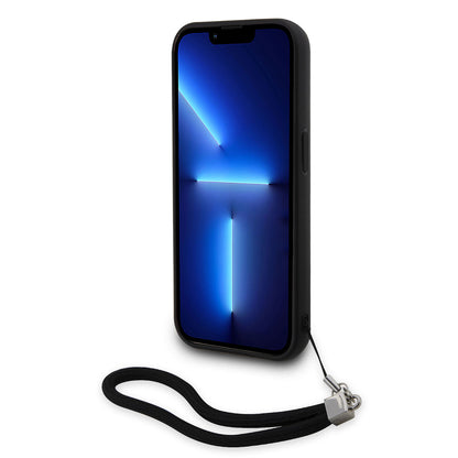 iPhone 14 Pro Max Kılıf Karl Lagerfeld El Askısı İpli Hareketli Pullu Dizayn Kılıf