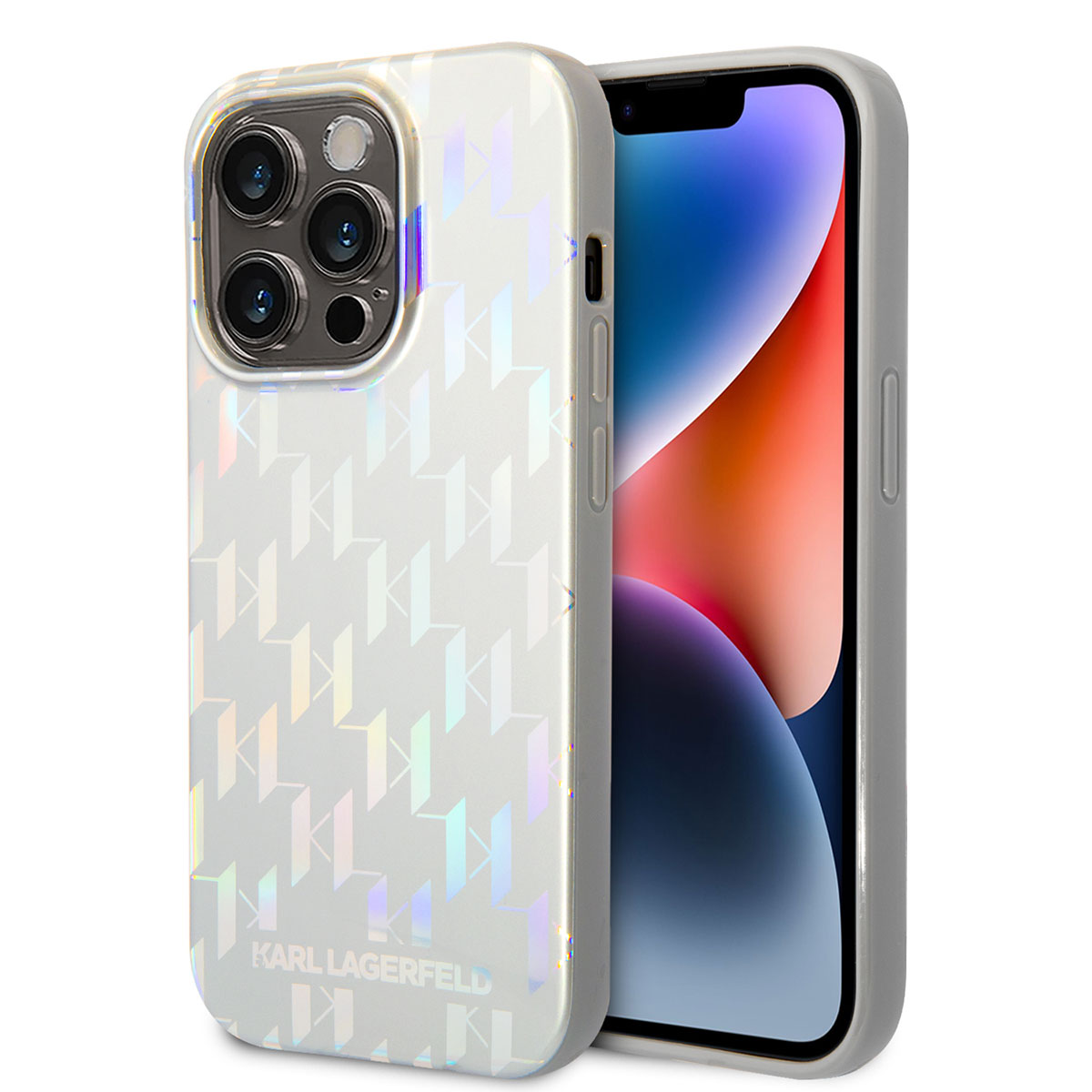 iPhone 14 Pro Max Kılıf Karl Lagerfeld Hologram Dizayn Kılıf