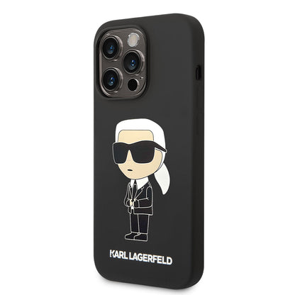iPhone 14 Pro Max Kılıf Karl Lagerfeld M-safe Şarj Özellikli Silikon Karl Dizayn Kılıf