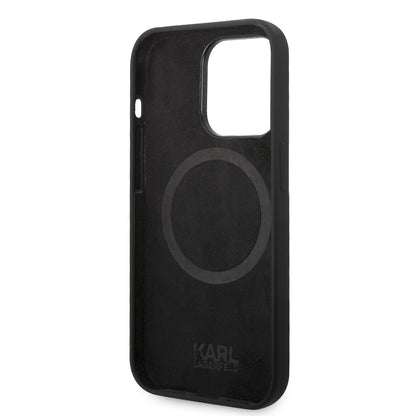 iPhone 14 Pro Max Kılıf Karl Lagerfeld M-safe Şarj Özellikli Silikon Karl Dizayn Kılıf