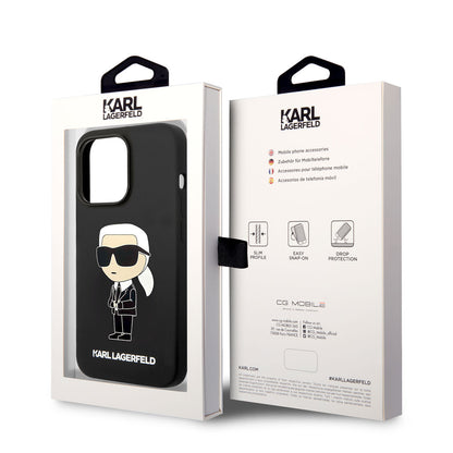 iPhone 14 Pro Max Kılıf Karl Lagerfeld M-safe Şarj Özellikli Silikon Karl Dizayn Kılıf