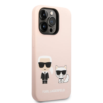 iPhone 14 Pro Max Kılıf Karl Lagerfeld M-safe Şarj Özellikli Silikon K&C Dizayn Kılıf