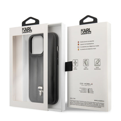 iPhone 14 Pro Max Kılıf Karl Lagerfeld Nylon Puffy Airbag Karl Dizayn Kılıf