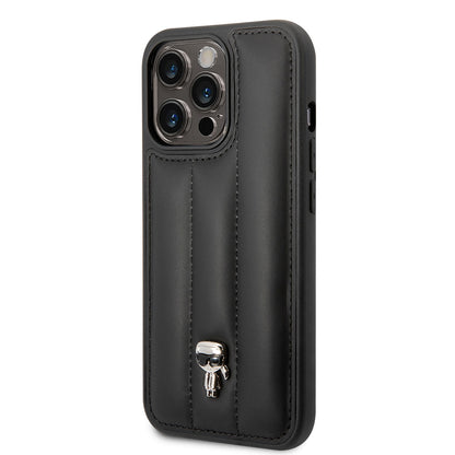 iPhone 14 Pro Max Kılıf Karl Lagerfeld Nylon Puffy Airbag Karl Dizayn Kılıf