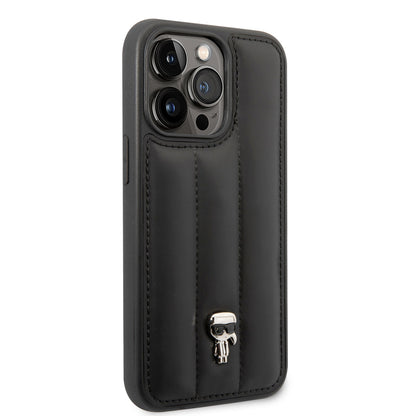 iPhone 14 Pro Max Kılıf Karl Lagerfeld Nylon Puffy Airbag Karl Dizayn Kılıf