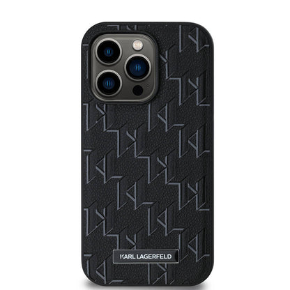 iPhone 14 Pro Max Kılıf Karl Lagerfeld orijinal Lisanslı M-safe Şarj Özellikli KL Yazılı Hot Stamp Kılıf