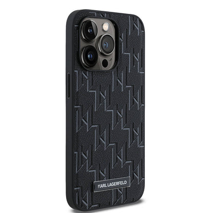 iPhone 14 Pro Max Kılıf Karl Lagerfeld orijinal Lisanslı M-safe Şarj Özellikli KL Yazılı Hot Stamp Kılıf