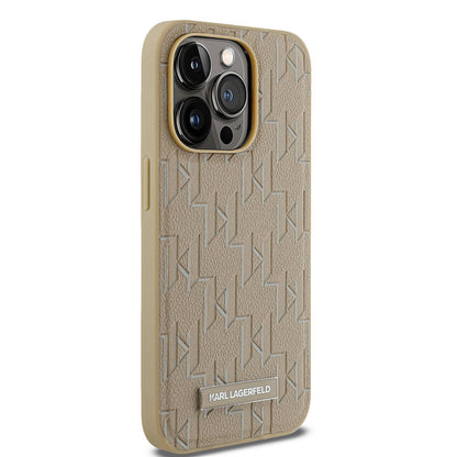 iPhone 14 Pro Max Kılıf Karl Lagerfeld orijinal Lisanslı M-safe Şarj Özellikli KL Yazılı Hot Stamp Kılıf