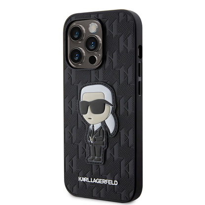 iPhone 14 Pro Max Kılıf Karl Lagerfeld Saffiano Deri Karl Dizayn Kılıf