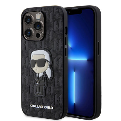 iPhone 14 Pro Max Kılıf Karl Lagerfeld Saffiano Deri Karl Dizayn Kılıf