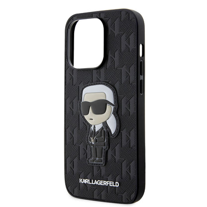 iPhone 14 Pro Max Kılıf Karl Lagerfeld Saffiano Deri Karl Dizayn Kılıf