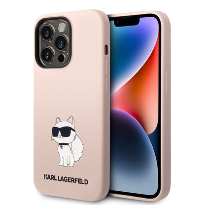 iPhone 14 Pro Max Kılıf Karl Lagerfeld Silikon Choupette Dizayn Kılıf
