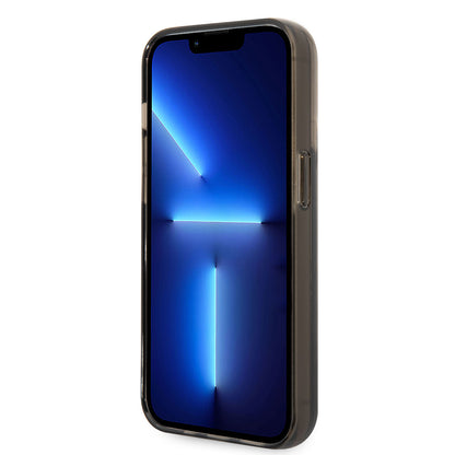 iPhone 14 Pro Max Kılıf Karl Lagerfeld Sıvılı Simli Elong Dizayn Kılıf