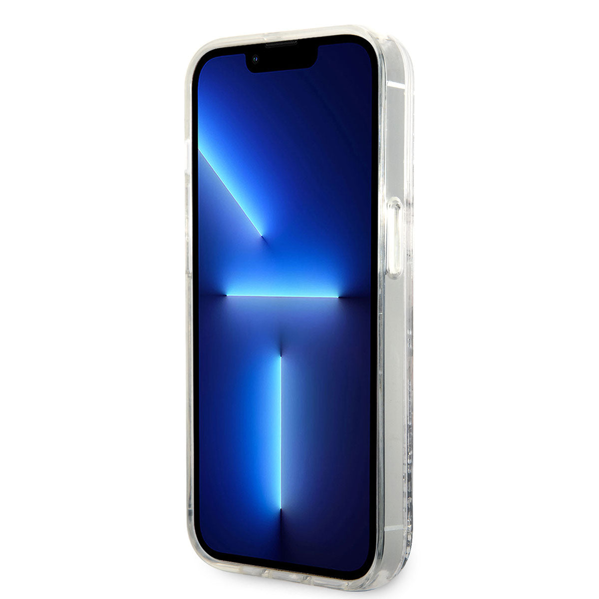 iPhone 14 Pro Max Kılıf Karl Lagerfeld Sıvılı Simli Karl Head Dizayn Kılıf