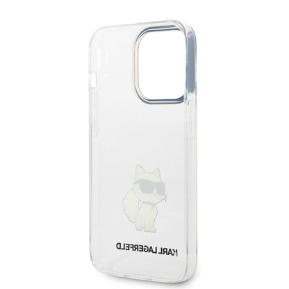 iPhone 14 Pro Max Kılıf Karl Lagerfeld Transparan Choupette Dizayn Kılıf