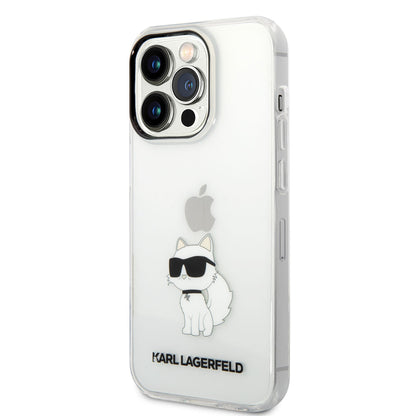iPhone 14 Pro Max Kılıf Karl Lagerfeld Transparan Choupette Dizayn Kılıf