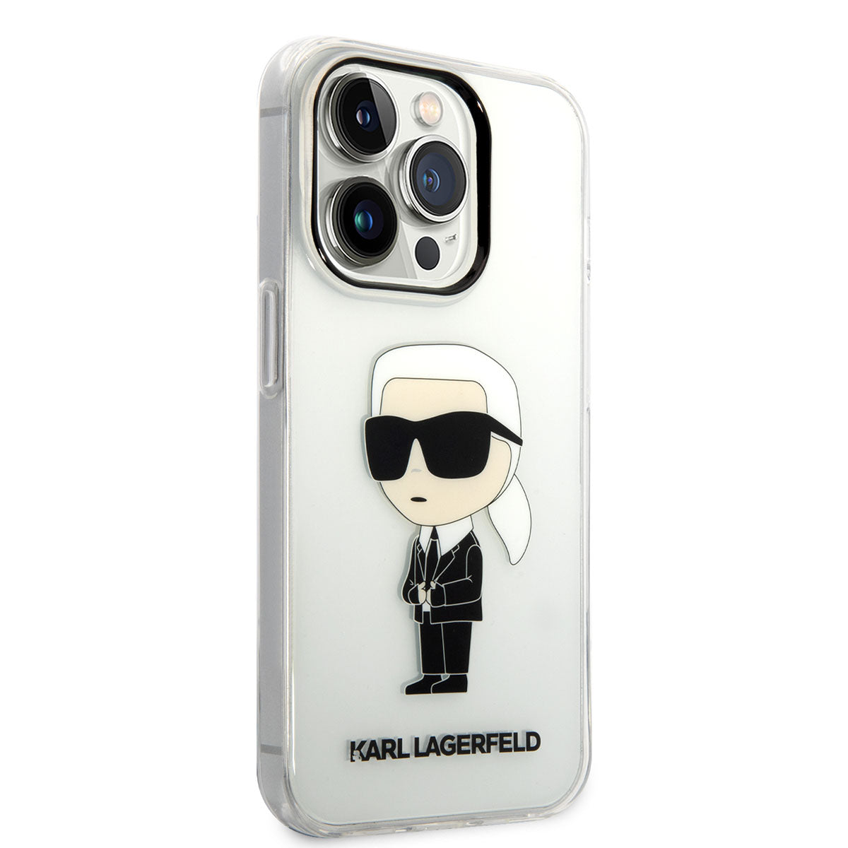 iPhone 14 Pro Max Kılıf Karl Lagerfeld Transparan İkonik Karl Dizayn Kılıf