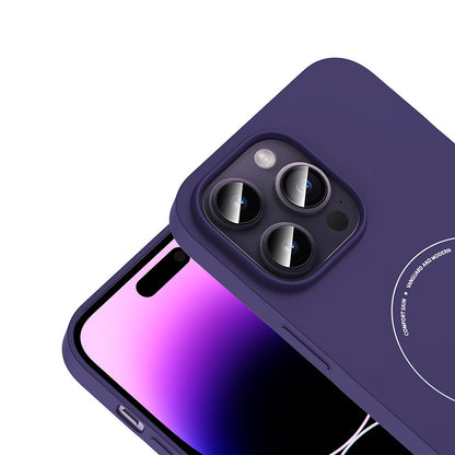 iPhone 14 Pro Max Kılıf M-Safe Şarj Özellikli Kamera Korumalı Zore Elio Sert PC Kılıf