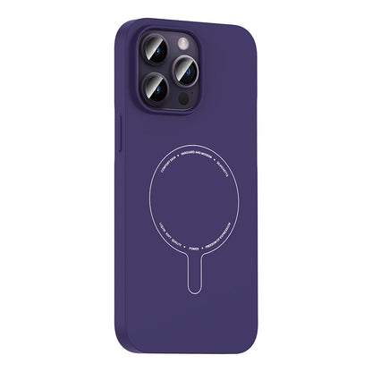 iPhone 14 Pro Max Kılıf M-Safe Şarj Özellikli Kamera Korumalı Zore Elio Sert PC Kılıf