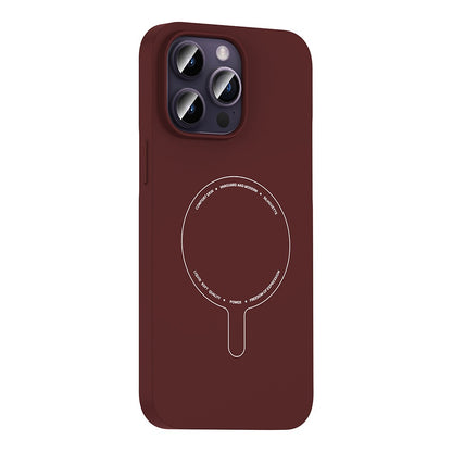 iPhone 14 Pro Max Kılıf M-Safe Şarj Özellikli Kamera Korumalı Zore Elio Sert PC Kılıf