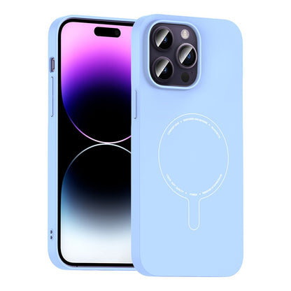 iPhone 14 Pro Max Kılıf M-Safe Şarj Özellikli Kamera Korumalı Zore Elio Sert PC Kılıf