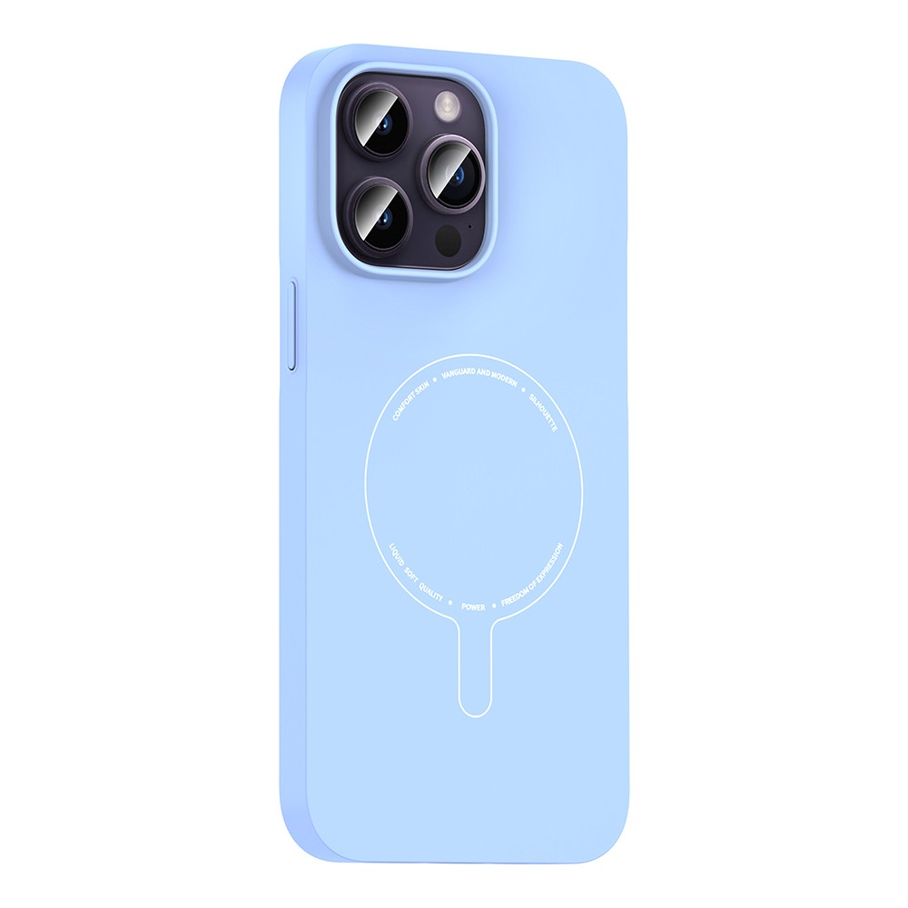 iPhone 14 Pro Max Kılıf M-Safe Şarj Özellikli Kamera Korumalı Zore Elio Sert PC Kılıf