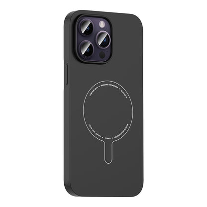 iPhone 14 Pro Max Kılıf M-Safe Şarj Özellikli Kamera Korumalı Zore Elio Sert PC Kılıf