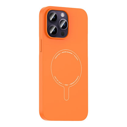iPhone 14 Pro Max Kılıf M-Safe Şarj Özellikli Kamera Korumalı Zore Elio Sert PC Kılıf