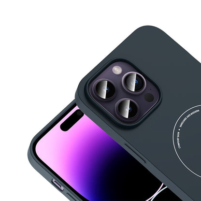 iPhone 14 Pro Max Kılıf M-Safe Şarj Özellikli Kamera Korumalı Zore Elio Sert PC Kılıf